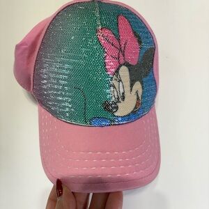 Disney Pink Sequin Minnie Mouse Cap